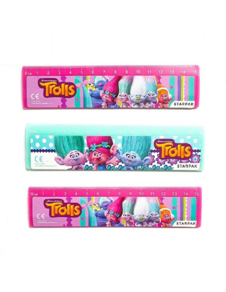LINIJKA SZKOLNA "TROLLS"