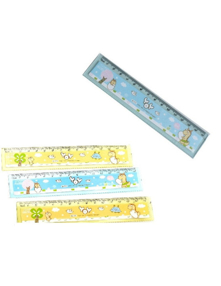 LINIJKA SZKOLNA "ZWIERZĄTKA - MIX"