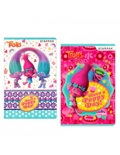 ZESZYT W KRATKĘ "TROLLS"