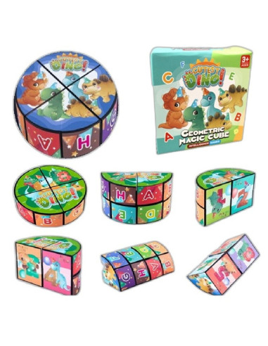 UKŁADANKA KOSTKA "DINO"