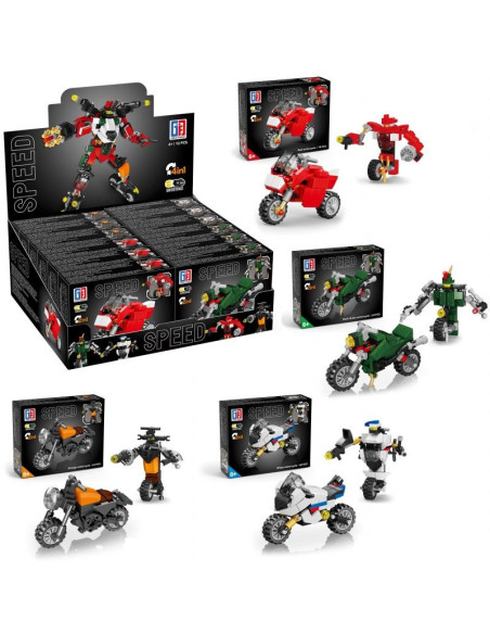 KLOCKI 2 w 1 "MOTOR + ROBOT"