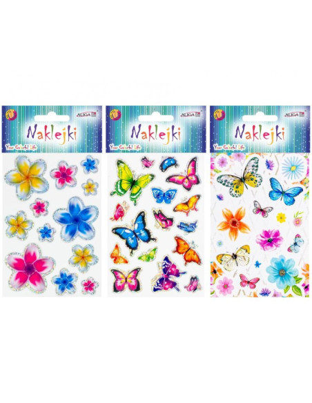 NAKLEJKI "MOTYLE - 6"