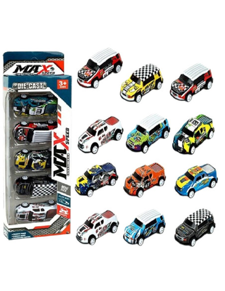 AUTKA METALOWE "MAX SPEED"- 5 szt.