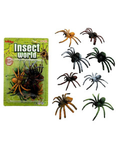 DUŻY ZESTAW PAJĄKÓW "INSECT WORLD"  - 8 szt.