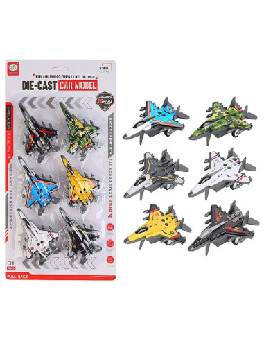 SAMOLOTY METALOWE "SQUAD 399" - 6 szt.