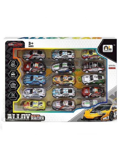 AUTKA METALOWE "ALLOY CAR RACER" - 15 szt.
