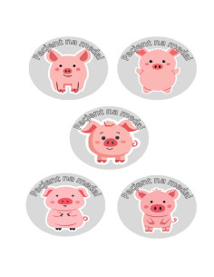 NAKLEJKI DZIELNY PACJENT  "SERIA - 1" - 100 szt.