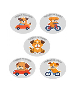 NAKLEJKI DZIELNY PACJENT  "SERIA - 2" - 100 szt.