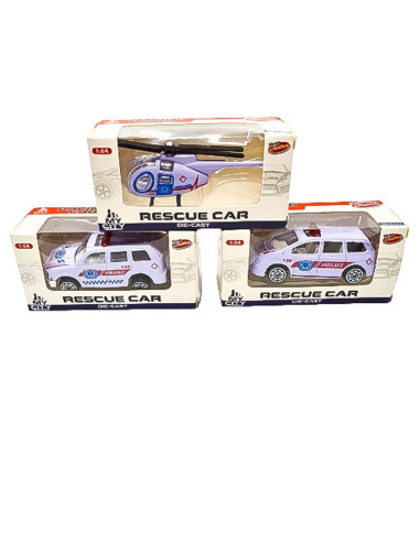 AUTKO METALOWE "RESCUE CAR - 1"