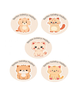 NAKLEJKI DZIELNY PACJENT  "SERIA - 6" - 100 szt.