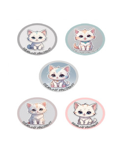 NAKLEJKI DZIELNY PACJENT  "SERIA -11" - 100 szt.