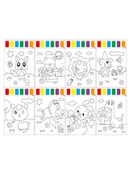 MALOWANKI Z FARBAMI "ZWIERZĘTA"