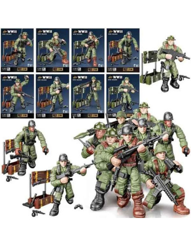 FIGURKA "ŻOŁNIERZ Z AKCESORIAMI"