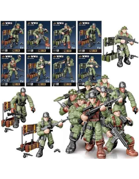 FIGURKA "ŻOŁNIERZ Z AKCESORIAMI"