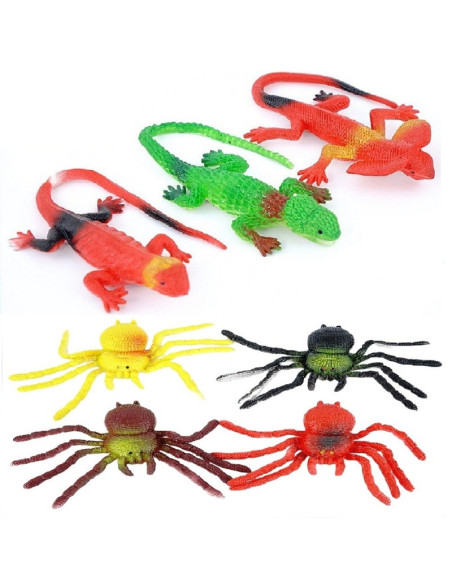 DUŻE  "JASZCZURKI I PAJĄKI" - 4 szt.