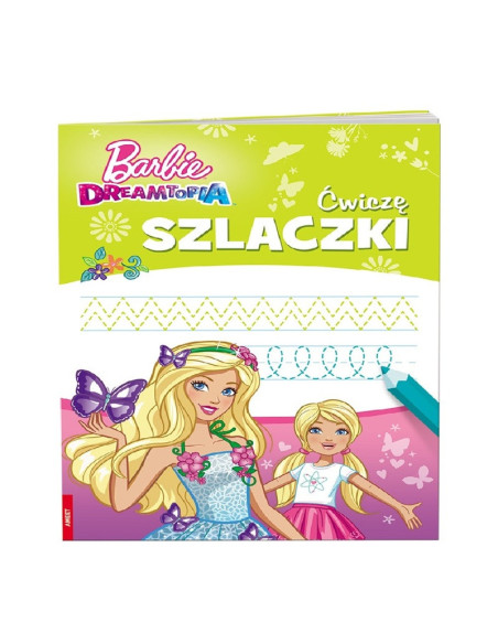 KSIĄŻECZKA EDUKACYJNA "BARBIE DREAMTOPIA .ĆWICZĘ SZLACZKI"