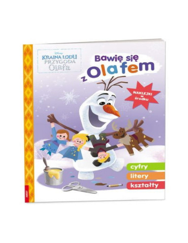 KSIĄŻECZKA EDUKACYJNA "KRAINA LODU.BAWIĘ SIĘ Z OLAFEM"