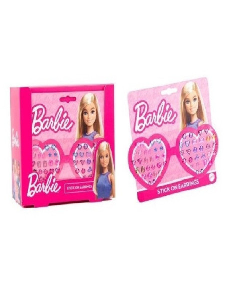 KOLCZYKI NAKLEJANE "BARBIE"