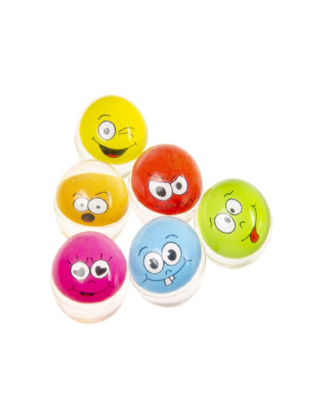 PIŁKI KAUCZUKOWE "FACE"- 50 szt.