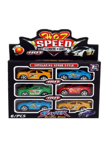 AUTA SPORTOWE "SUPER SPEED" - 6 szt.