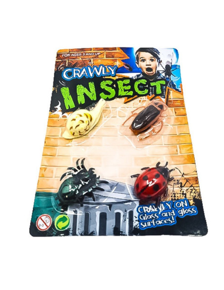 *OWADY CHODZĄCE PO SZYBIE - 4 szt. )L)