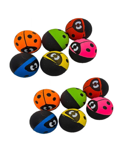 PIŁECZKI KAUCZUKOWE "BIEDRONKI" - 60 szt.