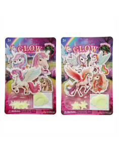 ZESTAW ŚWIECĄCYCH NAKLEJEK NA ŚCIANĘ "GIRL"