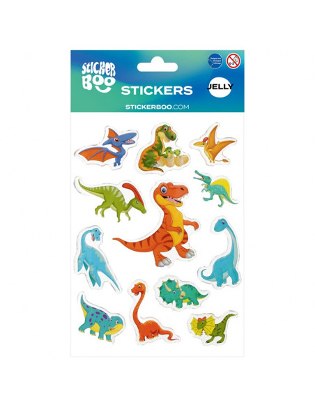 NAKLEJKI ŻELOWE "DINO - 2"