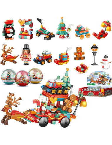 KLOCKI W KULI "ŚWIĘTA - GWIAZDKA"