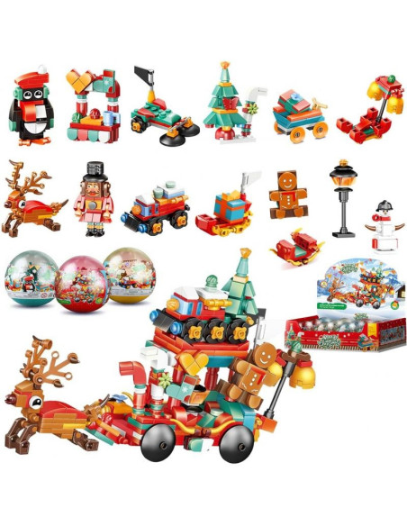 KLOCKI W KULI "ŚWIĘTA - GWIAZDKA"