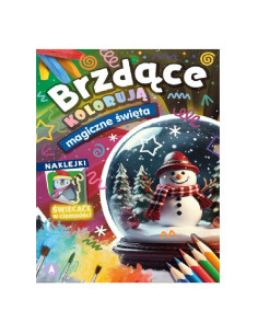 KOLOROWANKA  "BRZDĄCE KOLORUJĄ - MAGICZNE ŚWIĘTA" (Naklejki świecące w ciemności)