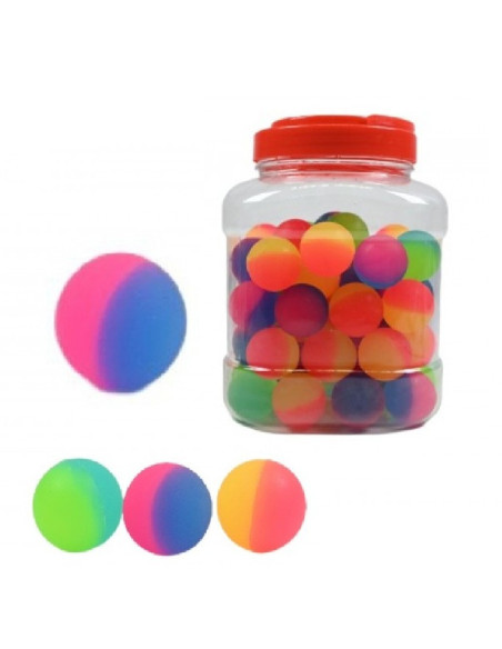 PIŁKI KAUCZUKOWE "NEON - 5" - 60 szt.