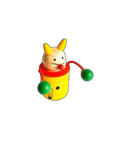 DREWNIANE PUDEŁKO NA MLECZAKI (ŻÓŁTE)