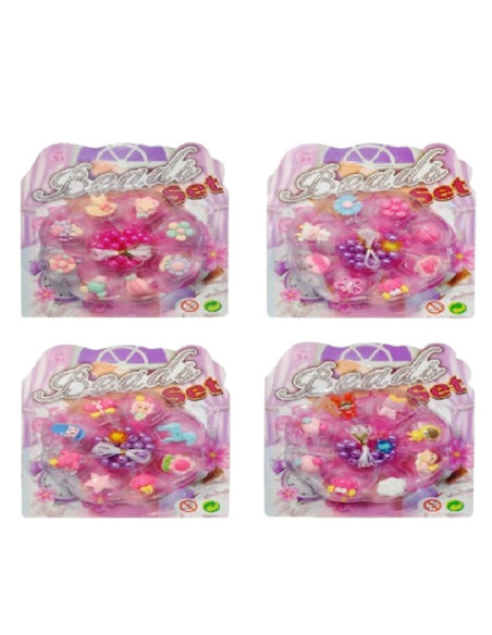 PIERŚCIONKI "BEADS SET" - 8 szt.