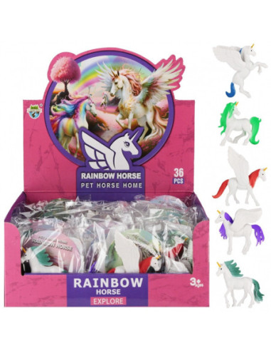 FIGURKA JEDNOROŻEC "RAINBOW HORSE"