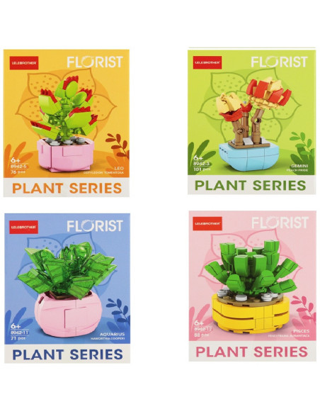 KLOCKI  "KWIATY" (SERIA 3) - 1 szt.