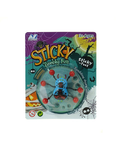 PAJĄK CHODZĄCA PO SZYBIE "STICKY FEET"