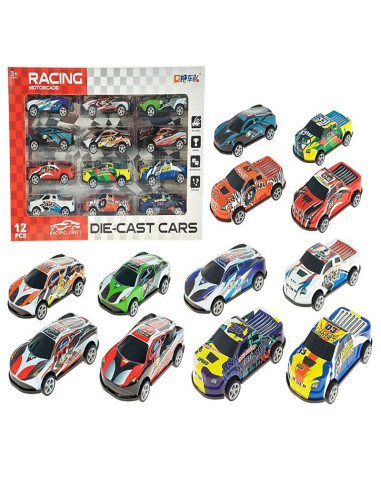 AUTKA METALOWE "RACING MOTORCADE" - 12 szt.