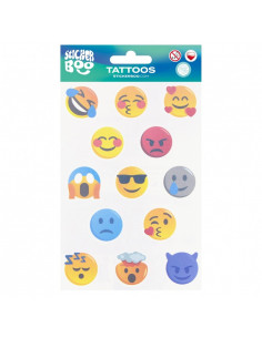TATUAŻ WODNY "EMOTIKONY" (ARKUSZ)