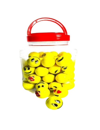 PIŁKI KAUCZUKOWE "EMOTKI - 1"- 75 szt.