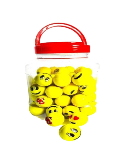 PIŁKI KAUCZUKOWE "EMOTKI - 1"- 75 szt.