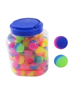 PIŁKI KAUCZUKOWE "NEON -DUO" - 50 szt.