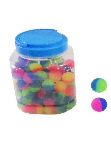 PIŁKI KAUCZUKOWE "NEON - DUO" - 100 szt.