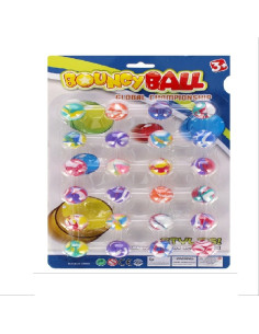 PIŁECZKI KAUCZUKOWE "BOUNCY BALL - 2"-  24 szt.