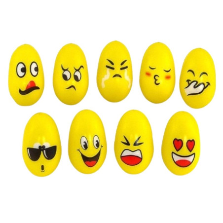 PIŁKA PIANKOWA "JAJKO - FACE"