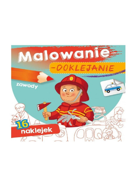 MALOWANIE - DOKLEJANIE "ZAWODY" Kolorowanka + Naklejki
