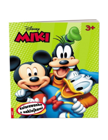 KOLOROWANKA Z NAKLEJKAMI "DISNEY -MIKI"