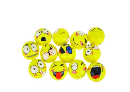 PIŁKA PIANKOWA "EMOTKI - 3"